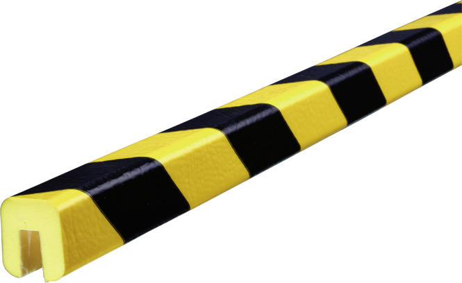 Warn- und Schutzprofil Typ G, gelb/schwarz, 26x30 mm, Länge 1 m 