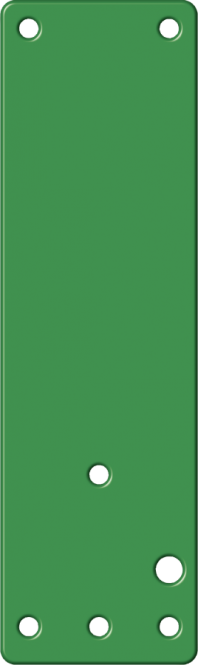 Montageplatte f. Einhand- u. Schwenk-Türwächter, f. Brandschutztüren, grün 