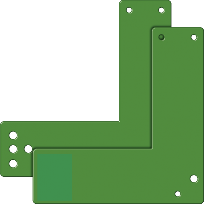 Montageplatte für EH-Türwächter an Glasrahmen, f. kurze,normale Türschilde, grün 