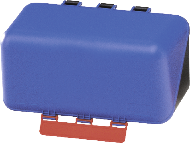 SecuBox Mini blau, ohne Inhalt, Kunststoff, 236x120x120 mm 