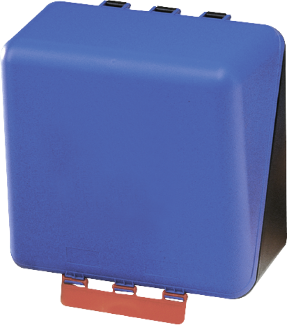 SecuBox Midi blau, ohne Inhalt, Kunststoff, 236x225x125 mm 