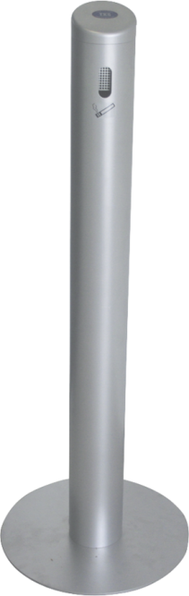 Standascher SMOKER, Alu, Silber, Ø 100 mm, Höhe 1041 mm 