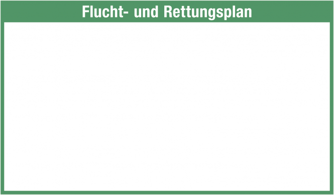 Flucht- und Rettungsplan ohne Legende, Kunststoff, 1204x704 mm 