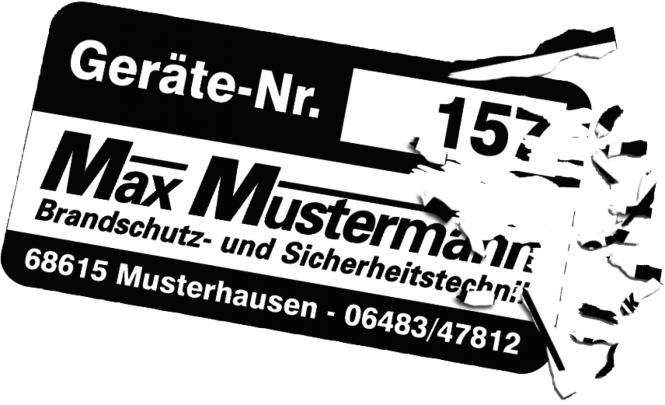 Inventaretiketten schwarz/weiß, Dokumentenfolie, 50x25 mm, 100 Stück/Rolle 