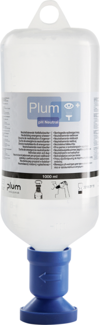 Notfallspülflasche mit ph-neutraler Phosphatpufferlösung, 1000 ml 