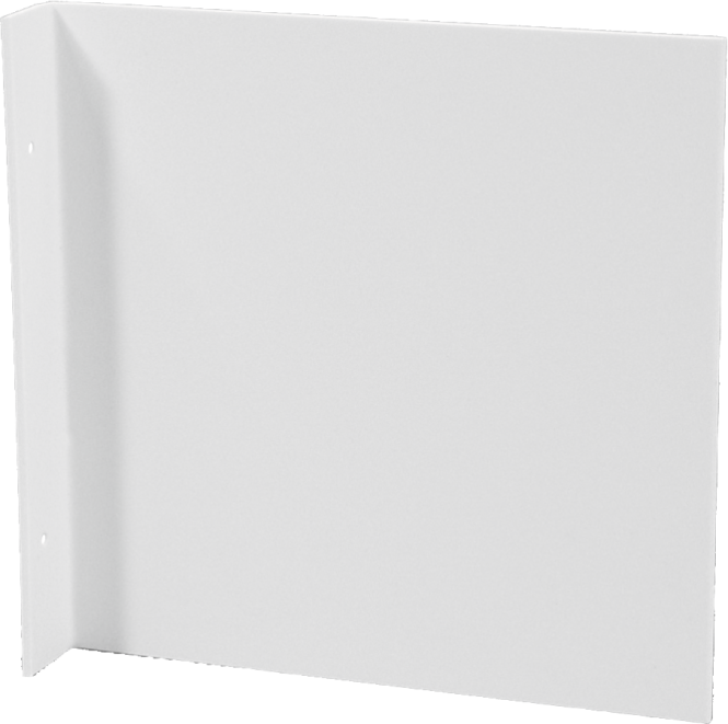 Fahnenschild blanko, quadratisch, Aluminium, 148x148 mm 