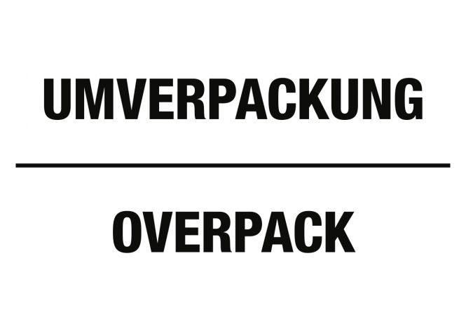 Umverpackung/Overpack, Folie, 148x105 mm, 1000 Stück/Rolle 