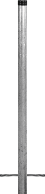 Rohrpfosten Typ S 120, Stahl, feuerverzinkt, 2000 mm Höhe, Ø 60,3 mm 