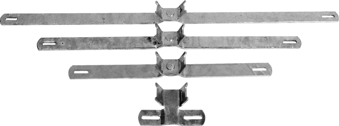 Bandschelle für Flach-Verkehrszeichen, Stahl, Lochabstand 70 mm 