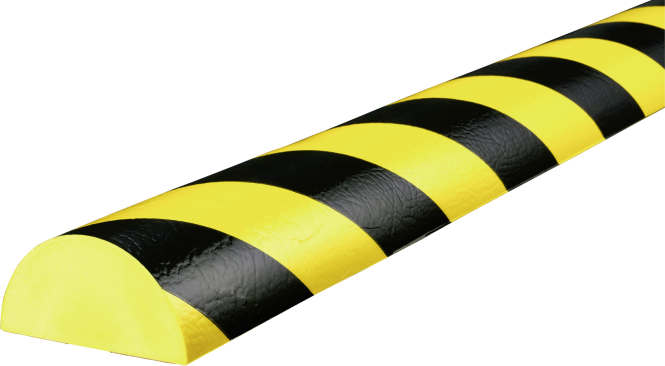 Warn- und Schutzprofil Typ C+, gelb/schwarz, 70x35 mm, Länge 1 m 