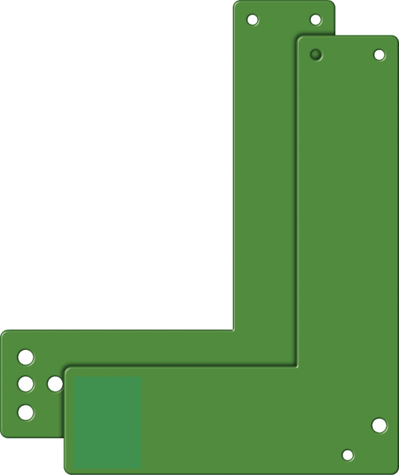 Montageplatte grün für EH-Türwächter an Glasrahmen, für lange Türschilde 