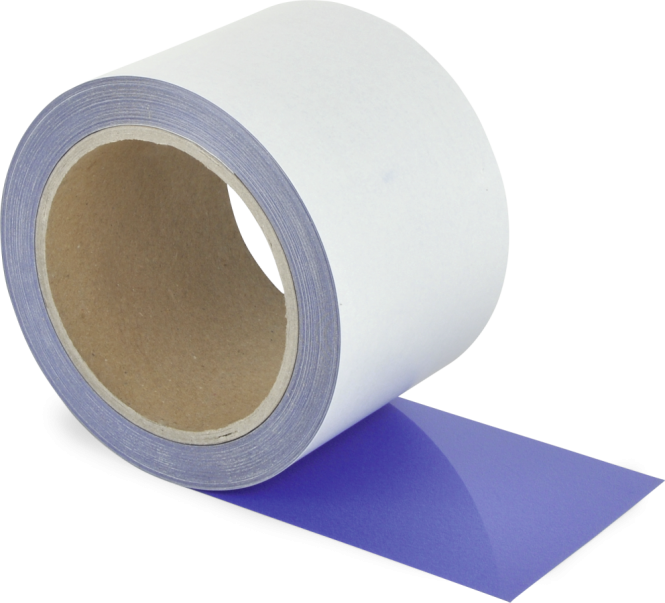Schmutzresistentes Bodenmarkierungsband WT-5229, Polyester, Blau, 75 mm x 15 m 