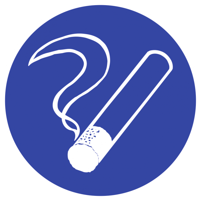 Rauchen gestattet, Alu, Ø 315 mm 